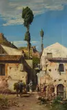 Achille De Dominicis, Villaggio con figure