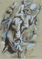 San Cristoforo by Romano Guantini, 1986, offered Sep 2021