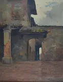 Arturo Zanieri, Scorcio di rustico con arco