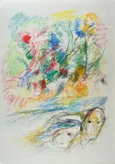 Faces by Ernesto Treccani, 2002, Signature and date lower right., offered Sep 2021