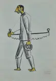 Pietro Morando, The woodcutter, Signature and title lower right. & Nbsp;