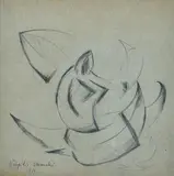 Virgilio Marchi, Composition, 1926, Signature and date lower left.