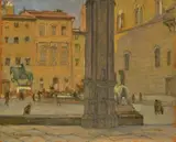 Galileo Chini, Piazza della Signoria
