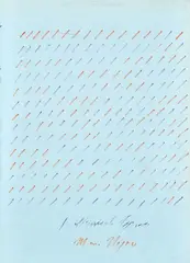 Without title by Mario Nigro, Sign and dedication at the bottom center., offered Sep 2021