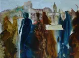 Without title by Damiano Vincenzo Carpine, Signature lower right. On the reverse: label Studio d'Arte di Painting Prof. D. Vincenzo Carpine with details, offered Sep 2021