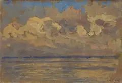 Giorgio Belloni, Marina, Signature lower right.