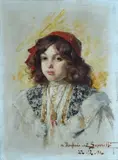 Edgardo Saporetti, Ritratto di bambino