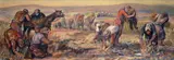 Salvatore Jemolo, Grain harvest, Signature lower right.