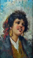 Ritratto di popolana by Vincenzo Irolli, offered Sep 2021