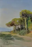 Henry Marko', Landscape around Pisa, Signature lower left. & Nbsp;