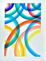 Without title by Piero Dorazio, 1992, Signature and date lower right; edition lower left. Bibliography:, offered Jul 2021