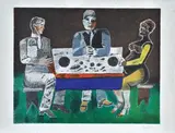 Franco Gentilini, Canteen, Signature in pencil on the lower right and on the reverse.