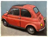 Federico Fiorentini, 500 Red, 2019, On the reverse: signature