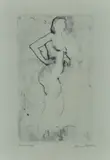 Mino Maccari, Naked, Signature in pencil lower right; edition lower left.