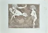 Mino Maccari, Figures, Signature in pencil lower right; edition lower left.