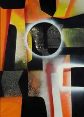 Memorizing structure by Alvaro Monnini, 1973, Signature and date lower left. On the reverse: signature, offered Jul 2021