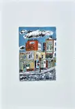 Orfeo Tamburi, Urban landscape, Signature in pencil lower right; edition lower left.