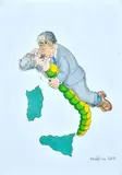 Giorgio Forattini, Veltroni - Berlusconi
