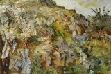 Fausto Pirandello, Paesaggio di rocce