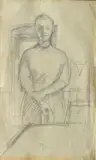 Balthus, Studio per "Lena con le braccia incrociate"