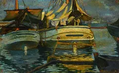 Barche in porto by Cafiero Filippelli, offered Jul 2021