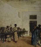 Telemaco Signorini, La sala delle agitate del manicomio di San Bonifacio in Firenze