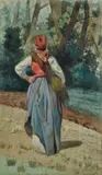 Giovanni Fattori, Erbaiola di spalle