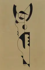 Enrico Prampolini, Without title, Abbreviation in the lower center.