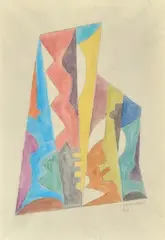 Without title by Enrico Prampolini, 1920, Signature and date lower right., offered May 2021