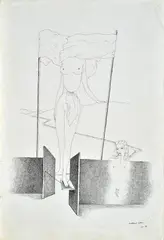Without title by Maurice Henry, 1936, Signature and date lower right., offered May 2021