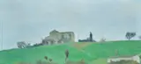 Nazzareno Cugurra, Hill of La Pecora, Signature lower right.