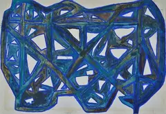 Without title by Hermann Hesse, Tempera and ink on paper, offered May 2021