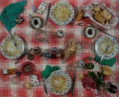 Table of the Molfettini by Daniel Spoerri, 2006, Signature, offered May 2021