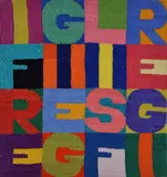 The friezes and scars by Alighiero Boetti, 1992, On the reverse: signature; Arte SAS stamp, offered May 2021