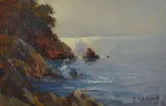 Cliff by Giovanni Colmo, Signature lower right., offered May 2021