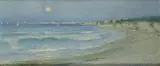 Agustín Salinas Teruel, Promenade of Anzio, 1905, Signature and date lower left.