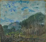 Alberto Chiancone, Landscape, 1944, Signature and date lower right. & Nbsp;