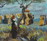 Luca Albino, Procession