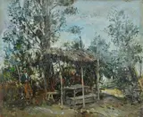 Guido Casciaro, Rest under the pergola, 1947, Signature and date lower left. & Nbsp;