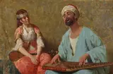 Edoardo Galli, The Arabic song, 1892, Signature and date top right.
