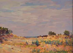 Landscape by Gino Romiti, 1921, Signature and date lower right., offered May 2021
