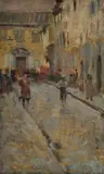 Cesare Ciani, Alley of the church in Florence