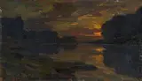 Luigi Michelacci, Sunset on the Arno