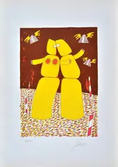 Without title by Giuliano Ghelli, Signature lower right, offered Apr 2021