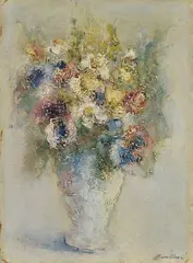 Flowerpot by Norma Mascellani, Signature lower right., offered Apr 2021