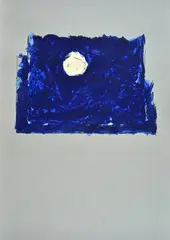 moon by Mario Schifano, Signature lower right., offered Apr 2021