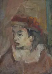 Woman's face by Marcello Boccacci, 1941, Signature and date lower left., offered Apr 2021