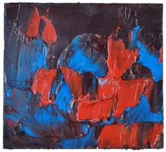 Without title by Sergio Scatizzi, Oil on tablet, offered Apr 2021