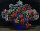 Carlo Guarnieri, Flowerpot, Sign at the bottom to the left.