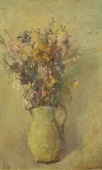 Flowerpot by Norma Mascellani, Signature lower right., offered Mar 2021
